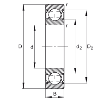 S 6000-C-2Z, ă(ni)Y(ji)(gu)C (j) DIN 625-1 (bio)(zhn)Ҫߴɂ(c)g϶ܷ