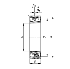 {(dio)ĝLS 22256-B-K-MB, (j) DIN 635-2 ˜ʵҪߴ, FF 1:12