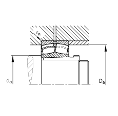 {ĝLS 23218-E1A-K-M + AHX3218,  DIN 635-2 ˜ʵҪߴ, F׺ж