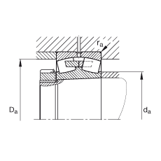 {(dio)ĝLS 22256-B-K-MB, (j) DIN 635-2 ˜ʵҪߴ, FF 1:12